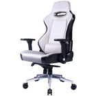 Cooler Master Caliber X1C Cool-In Series Gaming Chair - Gray-Large & Flexible - The Caliber X1 Series is 10% larger than the Caliber R1 and comes with additional features to provide maximum comfort for all body types. You can always find your most comfortable position by adjusting the seat height as well as the 4D aluminum armrests.