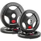 Soozier Weight Plates Set - 2-Inch Barbell Weight Set - 2 x 11 lb - 2 x 22 lb-Includes 2 x 11 lb and 2 x 22 lbs weight plates 