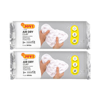 JOVI Air Dry Clay - 2.2 lb Bars - White - 2 Pack-Cool and Pleasant Texture: Experience the delight of working with JOVI Air Dry Clay, featuring a cool and pleasant texture that feels refreshing to the touch. Its moist consistency makes it exceptionally easy to shape and manipulate, allowing you to bring your creative visions to life effortlessly.