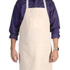 Creativity Street Full Length Adult Cotton Apron - 34" x 24" - Tan-Color: Tan