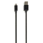 NXT Technologies 6 Ft. Braided USB-A to Micro-USB Cable, Black-6' braided cable resists snags and tangles