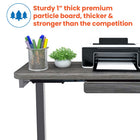 Motionwise M2 Series 48"W Electric Sit-Stand Desk with Dual Motors and Pull-Out Drawer - Rustic Grey-Heavy-Duty Weight Capacity: Crafted with powder-coated steel framework, this desk is designed to support up to 225 lbs., accommodating various monitors, printers, and other office essentials with ease.