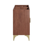 Modway Daylight 48" Double Sink Compatible Bathroom Vanity Cabinet - Walnut-Fixtures Not Included