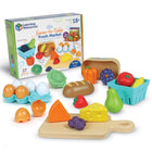 Learning Resources New Sprouts Fresh Market Set - Set of 27-A Fresh Take on Play Food and Accessories!: From crackable eggs to a trendy charcuterie board, this set of play food for kids' kitchens is ready for pretend feasts!