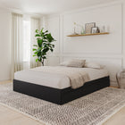 Nexera 3-Drawer Storage Bed Frame - Full Size - Black-Includes a system of slats for mattress support so it doesn't require a box spring, the perfect budget-friendly choice!