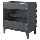 Modway Render 30" Bathroom Vanity Cabinet - Grey-Fixtures Not Included