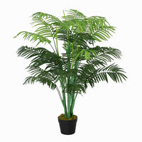 Outsunny 4' Artificial Tropical Palm Tree with Lifelike Leaves - Green-Beautiful artificial palm design plant 