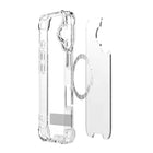 Blu Element DropZone Rugged Compatible with MagSafe Case with Kickstand for iPhone 17 - Clear-Clear Anti-scratch polycarbonate