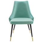 Modway Adorn Tufted Performance Velvet Dining Side Chair - Mint-Chair Weight Capacity: 300 lbs.