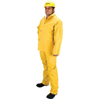 Zenith Safety Rz600 Flame Resistant Rain Suit, 3X-Large, Yellow - 4 Pack-4 per pack