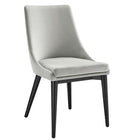 Modway Viscount Performance Velvet Dining Chair - Light Grey-Vintage Modern Accent Dining Chair
