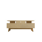 Manhattan Comfort Yonkers 70.86" Mid-Century Modern TV Stand - Black and Cinnamon-30 Day Limited Manufacturer's Warranty