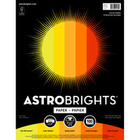 Astrobrights Colour Paper - 8.5" x 11" - Solar Sparks - 100 Pack -Acid-Free and Lignin-Free Printing Paper