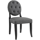 Modway Button Dining Side Chair - Grey-Modern Dining Chair