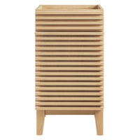 Modway Render 18" Bathroom Vanity Cabinet - Oak-Mid-Century Modern Style