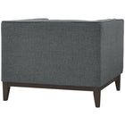 Modway Serve Upholstered Fabric Armchair - Grey-Dense Foam Padding