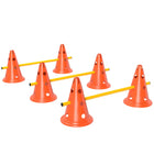 PawHut Dog Agility Hurdle and Cone Set-Three-piece set includes six cones,six poles AND A storage bag 