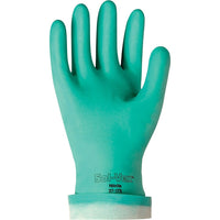 Ansell Solvex 37-175 Gloves, Size 2X-Large/11, 13" L, Nitrile, Flock-Lined Inner Lining, 15-Mil, 48 Pack-Cuff Style Straight