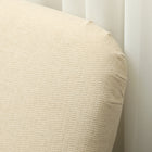 HOMCOM 2 Seater Sofa Couch with Thick Padding and Wood Legs - Cream White-Compact dimensions fit well in small spaces