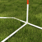 PawHut Dog Agility Training Equipment 4-Piece Set with Weave Poles - Orange-Challenging turns and obstacles for coordination development 