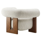 Modway Jace Boucle Accent Chair - Pearl-Fully Assembled