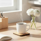 Minimal Paper Fiber Coaster - 6 Pack-Custom laser engraving for a personal touch.
