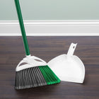 Libman Precision Angle Broom with Dust Pan-Dust and hair won't cling to thick and strong, anti-static dustpan