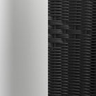 23.5'' Round Aluminum Indoor-Outdoor Table with 2 Black Rattan Chairs (TLH-ALUM-24RD-020BKCHR2-GG)-8