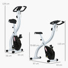 Soozier Foldable Exercise Bike-Space-saving foldable design includes transportation wheels for easy mobility