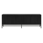 Hudson&Canal Montello TV Stand for TV's up to 78" - Black Grain-A transitional design that can also be used as a credenza or sideboard
