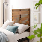 Modway Render Wall Mount Twin Headboard - Walnut-Smooth Wood Grain Laminate