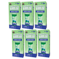 Teacher Created Resources Liquid Motion Bubbler - Green & Blue - 6 Pack-Mesmerizing patterns formed when the green and blue liquids mix