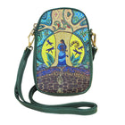 Oscardo Strong Earth Woman by Leah Dorion Phone Bag-Authentic Indigenous Art Designs - Showcases Indigenous art design by First Nations, Inuit, and Métis artists from across Canada, celebrating culture, creativity, and storytelling
