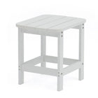 Backyard Lifestyles Side Table - White-Stain Resistant and Easy to Clean.