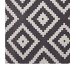Modway Alika Abstract Diamond Trellis Area Rug - 5 ft W x 8 ft L - Ivory/Charcoal-100% Polyester Microfiber