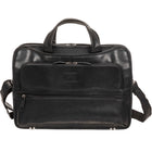 Mancini Buffalo Triple Compartment Briefcase for 15.6" Laptop / Tablet - 16.75" x 4.5" x 12.25" - Black-Accommodates up to 15.6" laptops