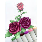 Copic Sketch Dual Tipped Ink Markers - Floral Favorites 1 - Set of 6-Refilablle with Copic Ink