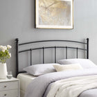 Modway Abigail Metal Full Headboard - Black-Powder Coated Iron Construction