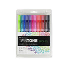Tombow Twintone, Bright, 12/Pack-Extra-fine tip for very precise writing 0.3mm