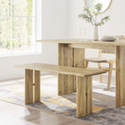Modway Amistad 46" Wood Bench - Oak-Assembly Required