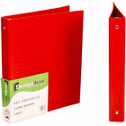 JAM Paper Premium Crocodile Textured 3 Ring Binders, 1 Inch, Red, Sold Individually (751CRE)-Red