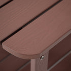 Backyard Lifestyles Side Table with Shelf - Red-Will Not Crack, Chip, Rust, or Peel.