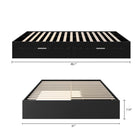 Nexera Hunter 2-Drawer Storage Bed - Queen Size - Black-8