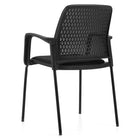 Offices to Go - Eor Guest Chair - Black-Welcoming soft self-skinned polyurethane armcaps
