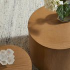 Modway Amani Round Nesting Coffee Tables - Natural - Set of 2-Versatile Placement