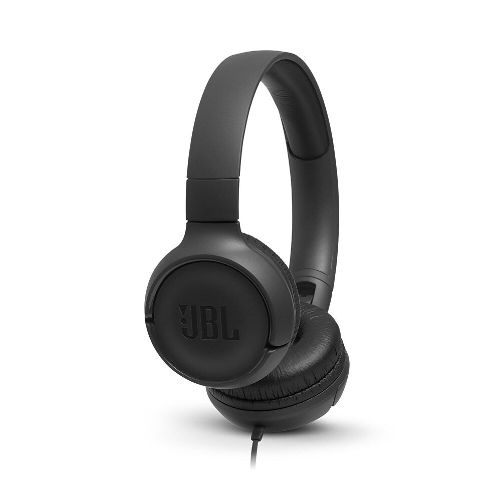 JBL Tune 500 Wired On-Ear Headphones - Black | staples.ca