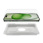Belkin iPhone 16 Plus/15 Plus/14 Pro Max Screen Protector - Tempered Glass - Antimicrobial-Treated - Clear-View with clarity — anti-fingerprint coating is built in. Engineered with fingerprint and oil resistance, you’ll have a screen that’s feeling clean and looking clear