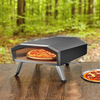 Westinghouse 13" Outdoor Gas Artisan Pizza Oven with Rotating Stone -Cooks pizzas, steaks, fish, chicken, cookies, pies, and more