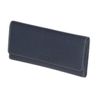 Roots Ladies Slim Clutch Wallet - Navy-4 slot pockets