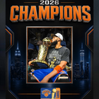 Frameworth New York Knicks 2026 Champions: Karl-Anthony Towns Trophy PhotoGlass Framed Photo - 18" W x 22" H - Black-Framed photoglass display: Karl-Anthony Towns PhotoGlass Frame New York Knicks 2026 Championship Trophy Black Championship Design for New York Knicks fans and collectors